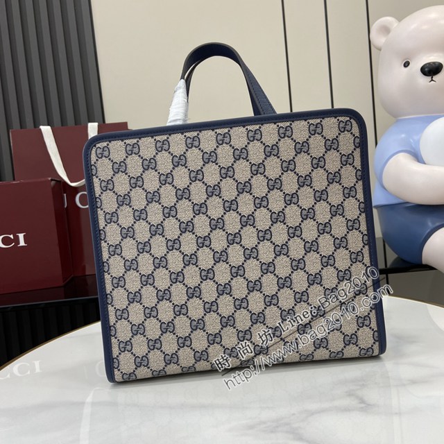 Gucci專櫃古馳2025早春兒童系列最新款動物印花手提托特包 jh2916型號：814043